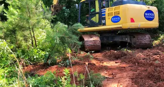 Day one at Mulberry Rock Park Phase 2 for Paulding County Board of Commissioners by Magnum Contracting, LLC