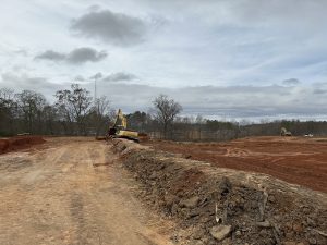 Komatsu Equipment at Magnum Contracting's Pine Grove Townhomes Jobsite