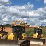 Komatsu Equipment at Magnum Contracting's Pine Grove Townhomes Jobsite