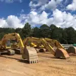 Komatsu Equipment at Magnum Contracting's Pine Grove Townhomes Jobsite