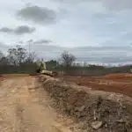 Komatsu Equipment at Magnum Contracting's Pine Grove Townhomes Jobsite